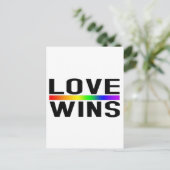 Love Wins - LGBTQ+ Pride Briefkaart (Staand voorkant)