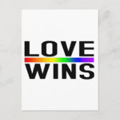 Love Wins - LGBTQ+ Pride Briefkaart (Voorkant)