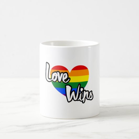 Love Wins - LGBTQ+ Pride Koffiemok (Center)