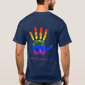 Love Wins, met het We R1 Campaign T-shirt (Achterkant)