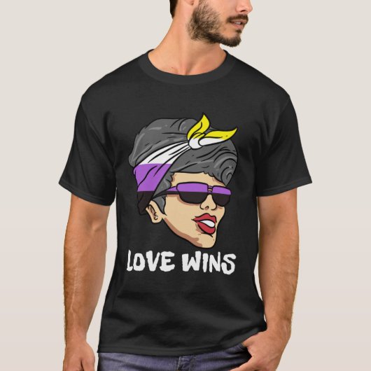 Love Wins Non Binary T-shirt (Voorkant)