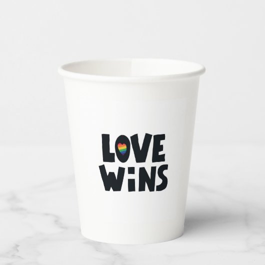 Love Wins Papieren Bekers (Links)