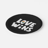 Love Wins Papieren Bordje (Gekanteld)