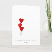 Love Wins Photo Message Personalize Valentijn Car Kaart (Achterkant)