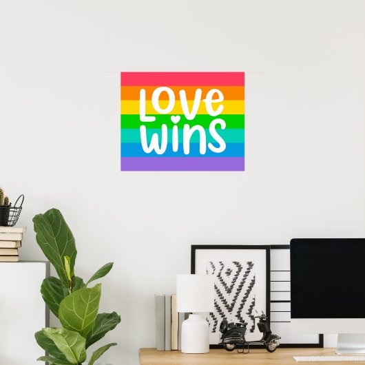 Love Wins Poster (Thuiskantoor)