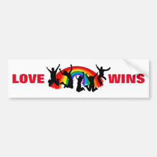 Love Wins Rainbow Bumpersticker