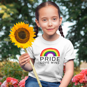 Love Wins Rainbow Colors LGBTQ Gay Pride Month T-shirt