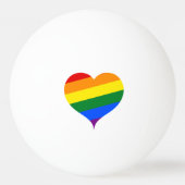 Love Wins Rainbow Hearts Pingpongbal (Achterkant)