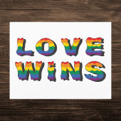 Love Wins Rainbow Pride Briefkaart