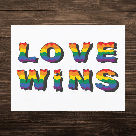 Love Wins Rainbow Pride Briefkaart