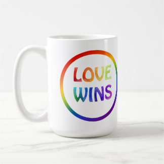 Love Wins Rainbow Pride Koffiemok
