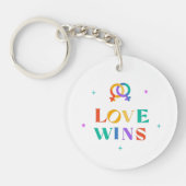 Love Wins Rainbow Sleutelhanger (Voorkant)