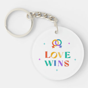Love Wins Rainbow Sleutelhanger