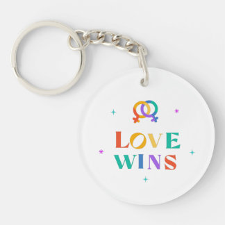 Love Wins Rainbow Sleutelhanger