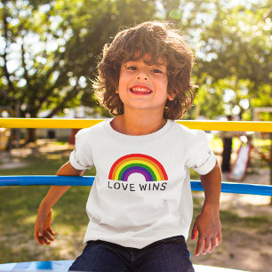 Love Wins Regenboog Boog Kids Wit T-shirt