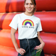 Love Wins Regenboog Boog Vrouwen Wit