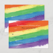 Love Wins Regenboog Reactiekaart Kaart (Voorkant / Achterkant)