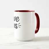 Love Wins Romantic Quote Coffee Mug – Cute Valenti Mok (Voorkant rechts)