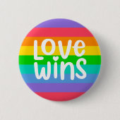 Love Wins Ronde Button 5,7 Cm (Voorkant)