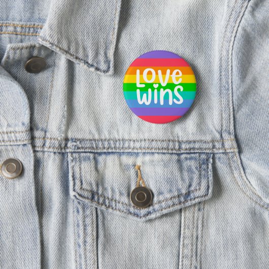 Love Wins Ronde Button 5,7 Cm (In situ)