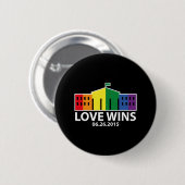 Love Wins Ronde Button 5,7 Cm (Voorkant /achterkant)
