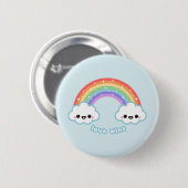 Love Wins Ronde Button 5,7 Cm (Voorkant /achterkant)