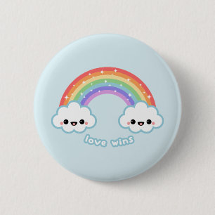 Love Wins Ronde Button 5,7 Cm