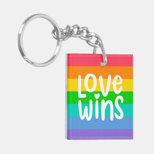 Love Wins Sleutelhanger (Voorkant Links)