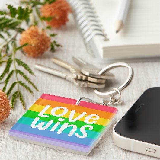 Love Wins Sleutelhanger (Voorkant Rechts)