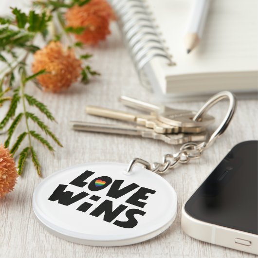 Love Wins Sleutelhanger (Voorkant Rechts)