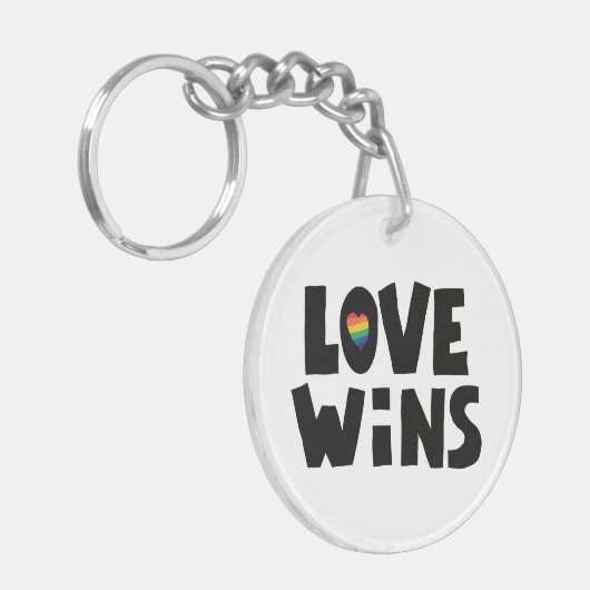 Love Wins Sleutelhanger (Voorkant Links)