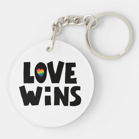 Love Wins Sleutelhanger (Achterkant)