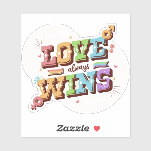 Love Wins Sticker (Vel)