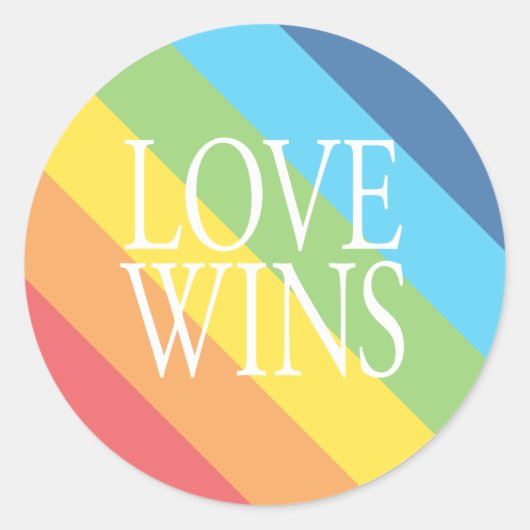 Love Wins Sticker (Voorkant)