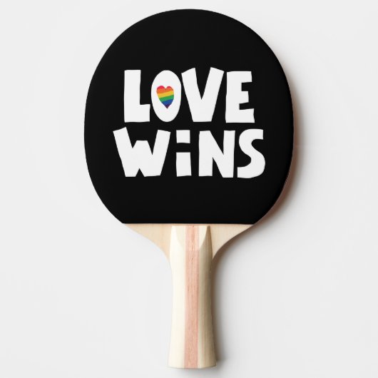 Love Wins Tafeltennisbatje (Voorkant)