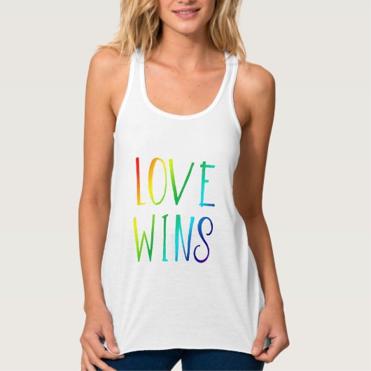 Love Wins Tanktop (Voorkant)