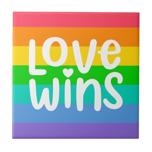 Love Wins Tegeltje (Voorkant)