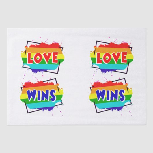 Love Wins Tissuepapier (Voorkant)