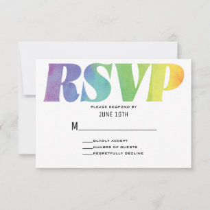 Love Wins Waterverf RSVP
