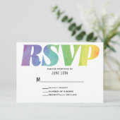 Love Wins Waterverf RSVP (Staand voorkant)