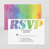 Love Wins Waterverf RSVP (Voorkant / Achterkant)