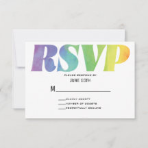 Love Wins Waterverf RSVP
