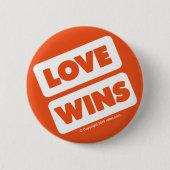 LOVE WINT knoop 02 wit Ronde Button 5,7 Cm (Voorkant)