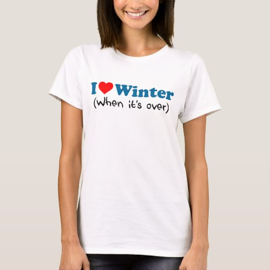 Love Winter (als het voorbij is) T-shirt (Voorkant)