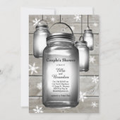 Love Winter Barn Weddings Couple's Shower Invite Kaart (Voorkant)