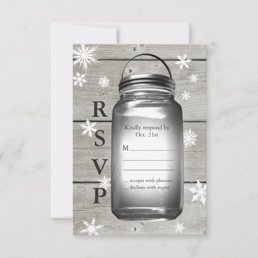 Love Winter Barn Weddings RSVP (Voorkant)