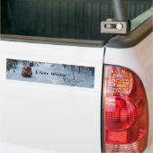 Love Winter-Snowmobile Bumpersticker (Op Truck)