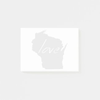 Love Wisconsin Post-it® Notes
