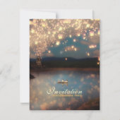 Love Wish Lantern - Housewarming Party Invitation Kaart (Voorkant)