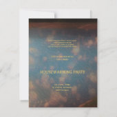 Love Wish Lantern - Housewarming Party Invitation Kaart (Achterkant)